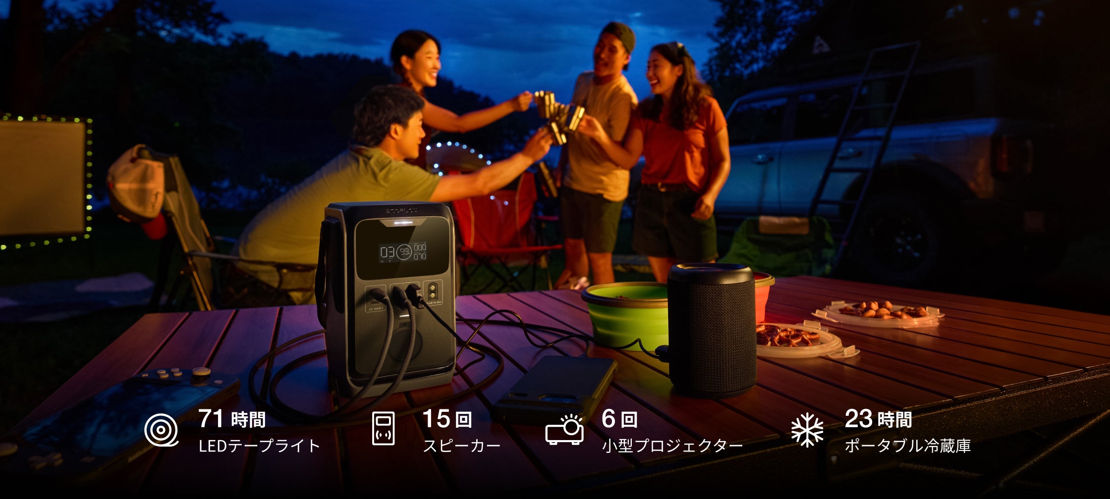 大自然の中から自宅まで、あらゆるシーンで活躍