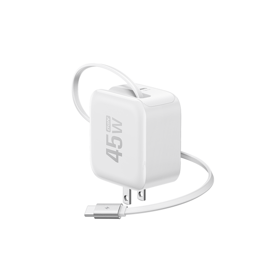 EcoFlow RAPID 45W GaN急速充電器(USB-Cケーブル内蔵)