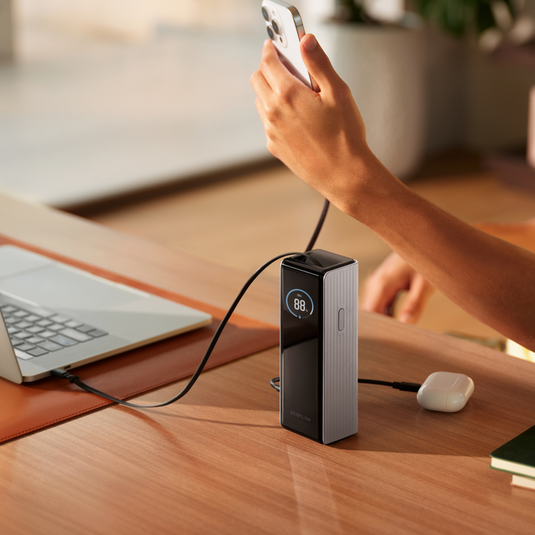 EcoFlow RAPID Power Bank(25,000mAh, 170W, USB-Cケーブル内蔵)