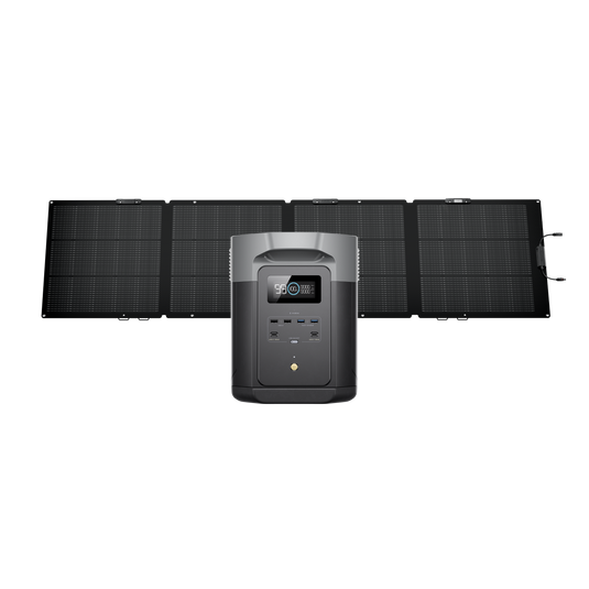 DELTA 2 Max + 220W片面ソーラーパネルGen2