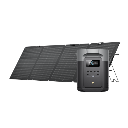 DELTA 2 Max + 220W片面ソーラーパネルGen2