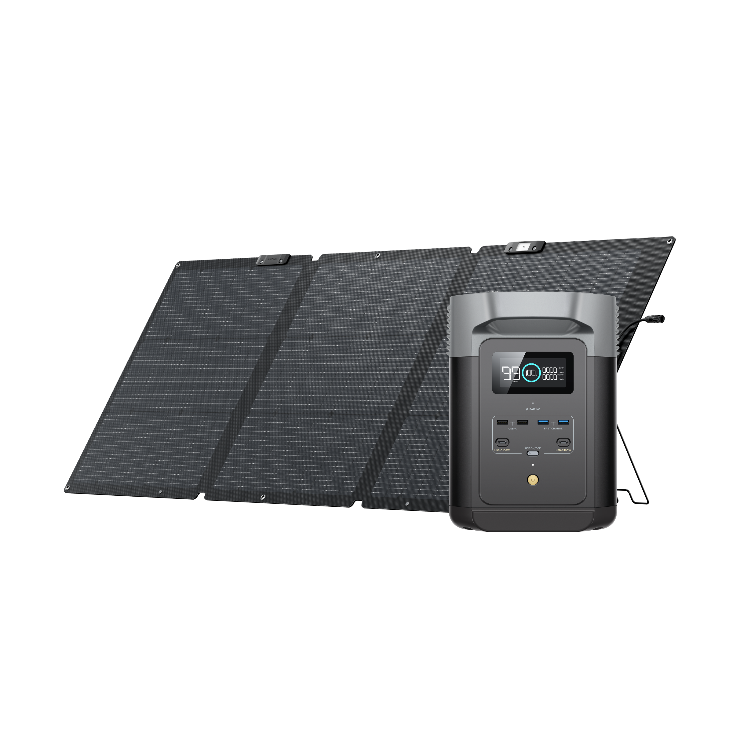 【クマ】EcoFlow 160W片面ソーラーパネルGen2 DELTA 2+160W片面ソーラーパネルGen2セット – EcoFlow Japan