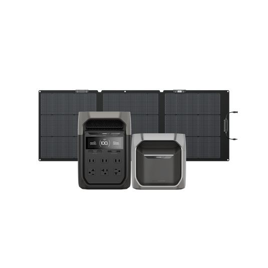 DELTA 3 + DELTA 3 専用エクストラバッテリー + 160W片面ソーラーパネルGen2