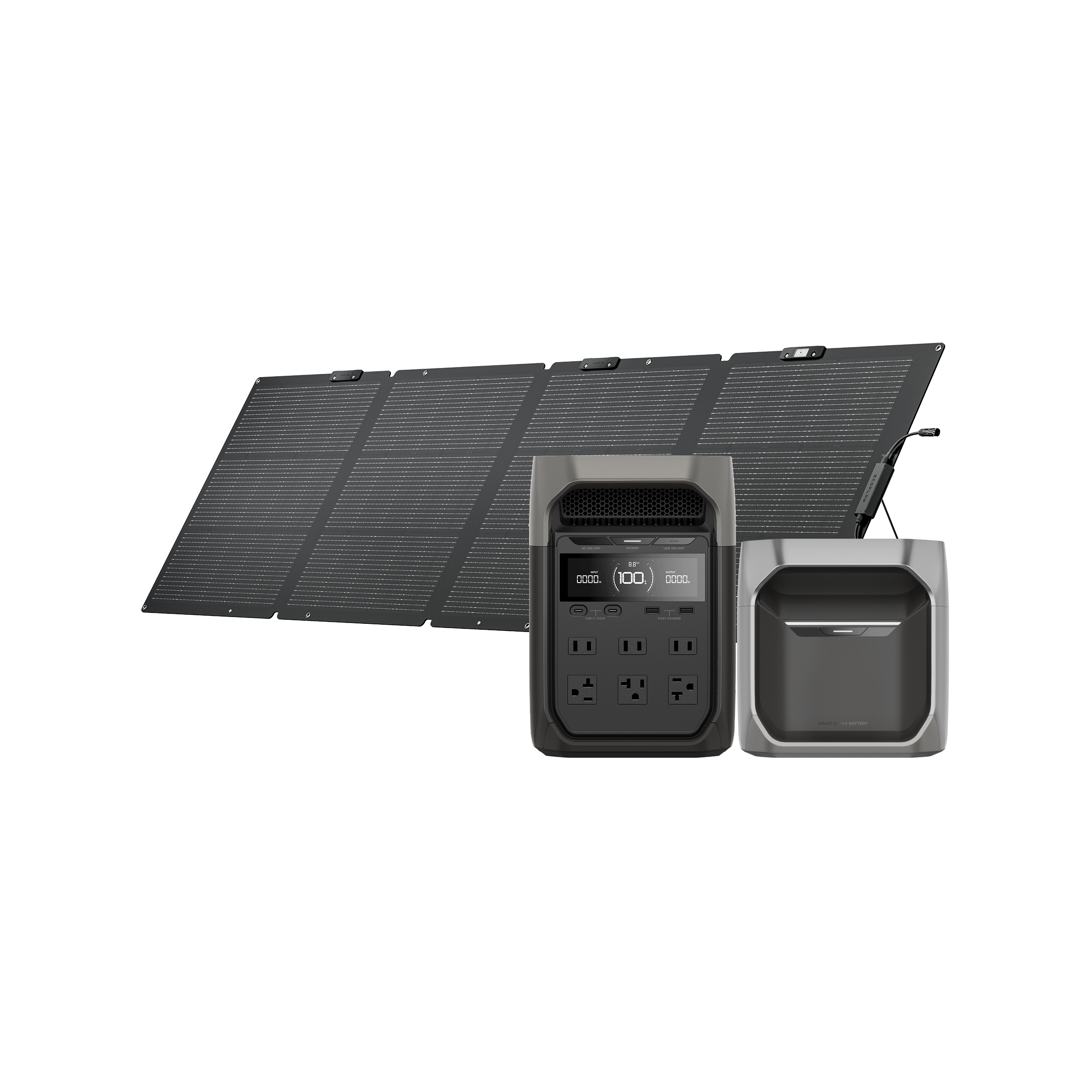 EcoFlow DELTA 3 ポータブル電源1024Wh + WAVE3 2点セット 長 EcoFlow DELTA 3 ポータブル電源1024Wh + WAVE3 2点セット 長