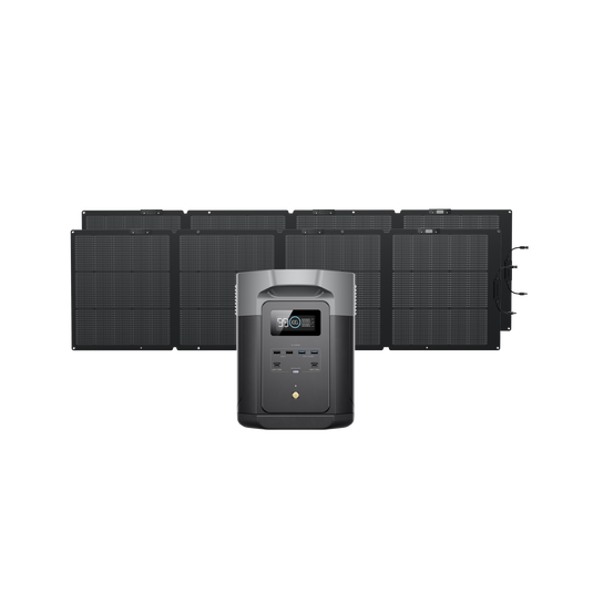 DELTA 2 Max + 220W片面ソーラーパネルGen2