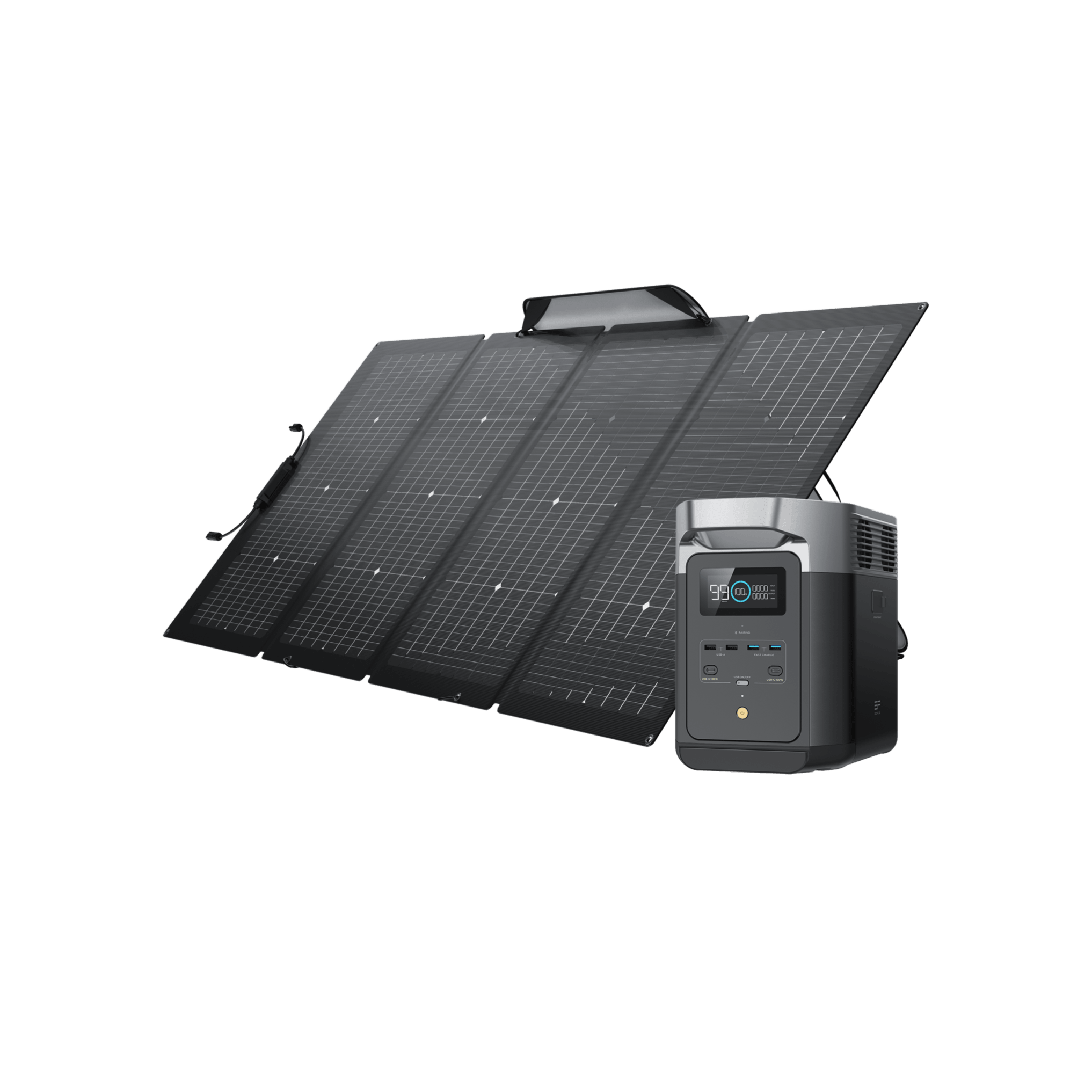 DELTA 2+220W両面受光型ソーラーパネルセット【プレミアム商品券専用 DELTA 2+220W両面受光型ソーラーパネルセット【プレミアム商品券専用