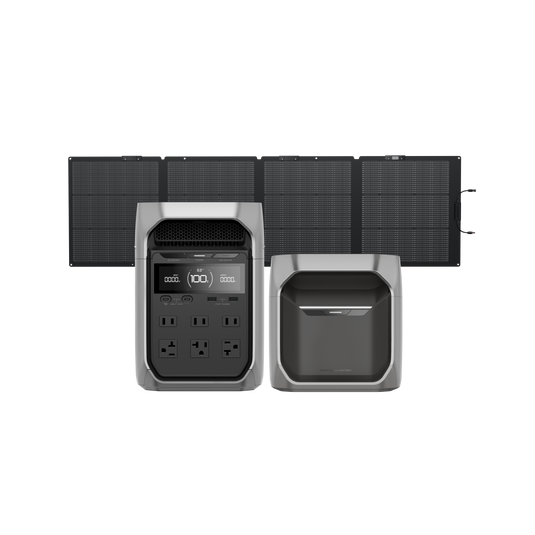 DELTA 3 Plus + DELTA 3 専用エクストラバッテリー + 220W片面ソーラーパネルGen2