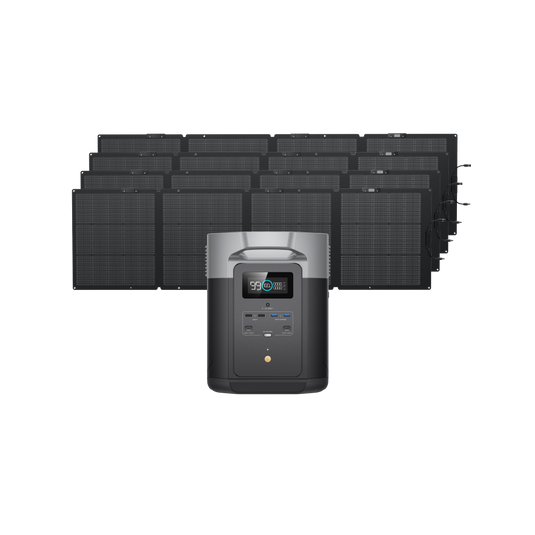 DELTA 2 Max + 220W片面ソーラーパネルGen2 ×4枚