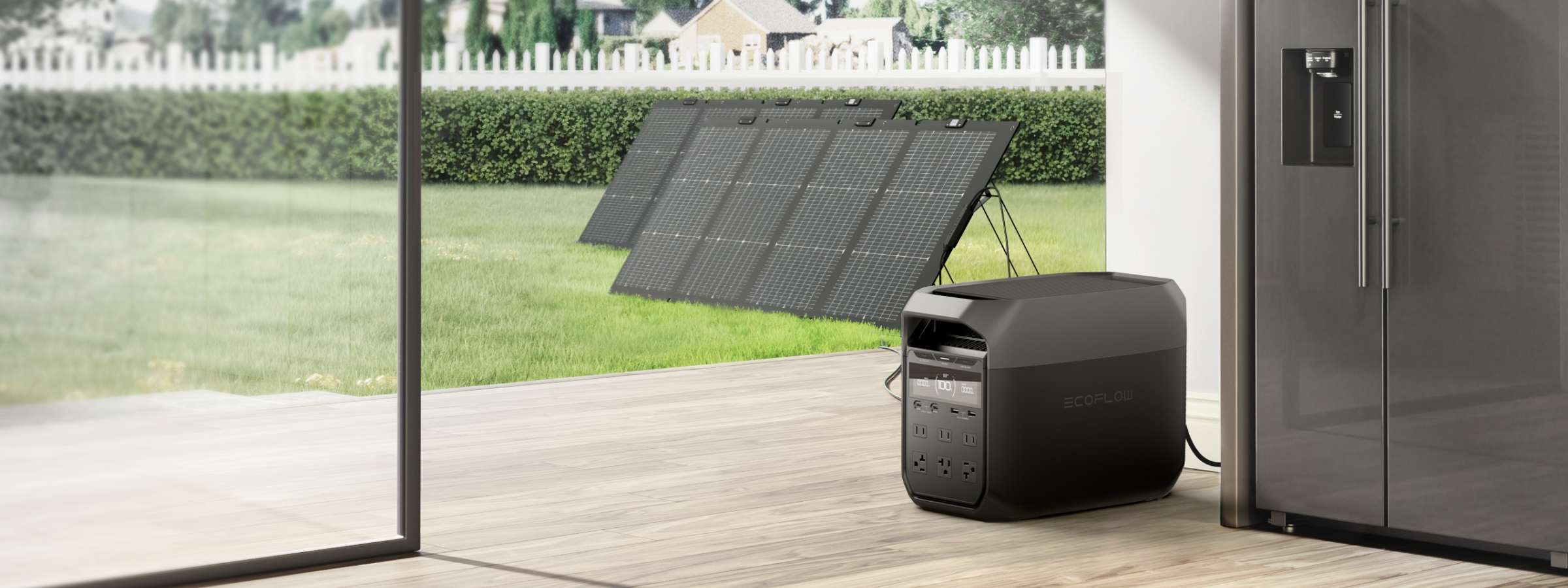 ハイブリッド充電(AC+ソーラー)ならば、1,500W入力時、56分で100%充電