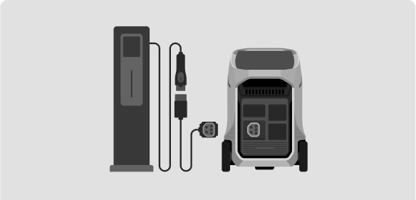 EV充電スタンドで充電可能なポータブル電源、72分フル充電可能