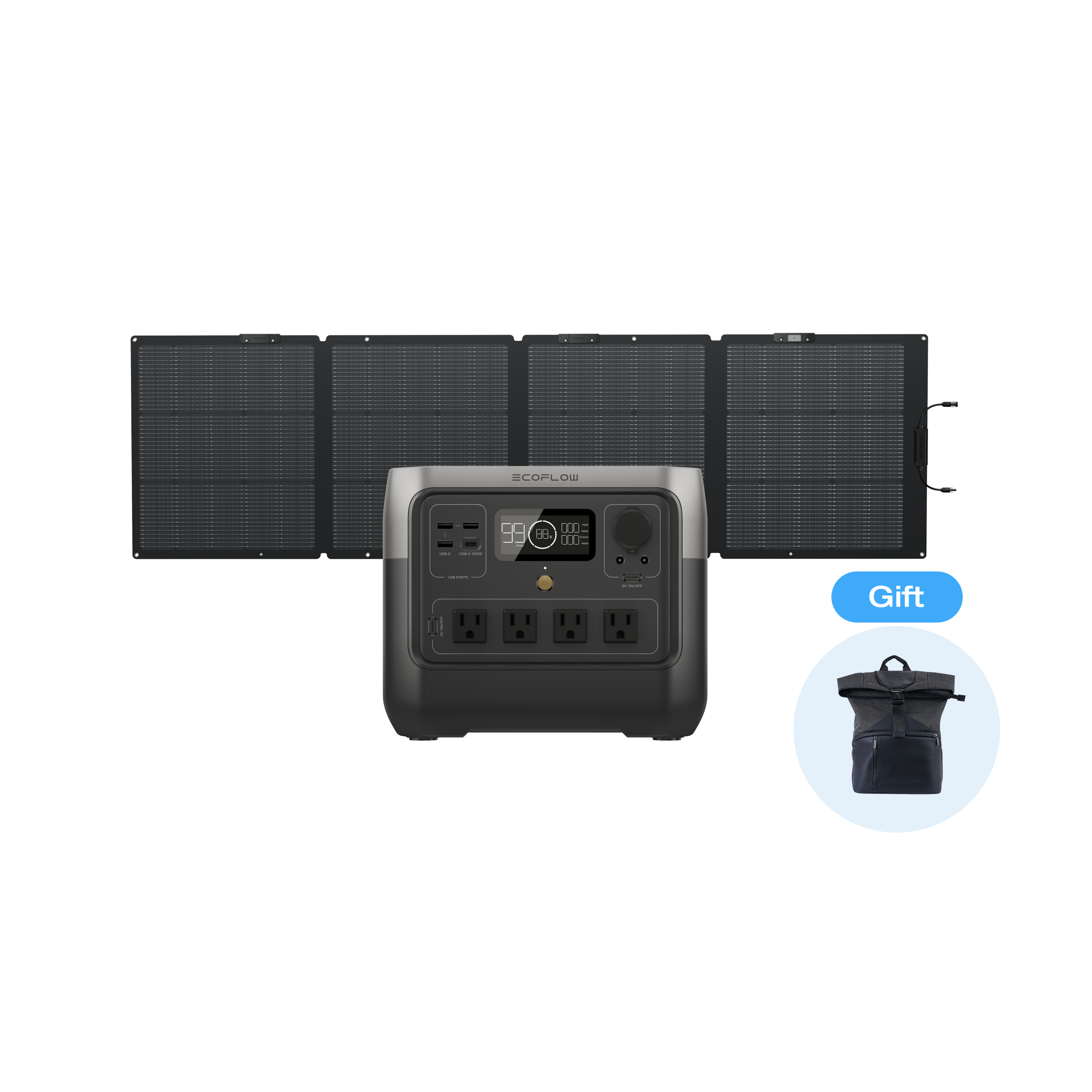RIVER 2 Pro + 220W片面ソーラーパネルGen2|EcoFlow Japan RIVER 2 Pro + 220W片面ソーラーパネルGen2|EcoFlow Japan