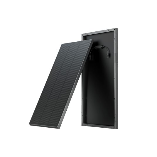 EcoFlow 100W据置型ソーラーパネル(剛性)*2+100W据置型ソーラーパネル(剛性)固定用マウント*2