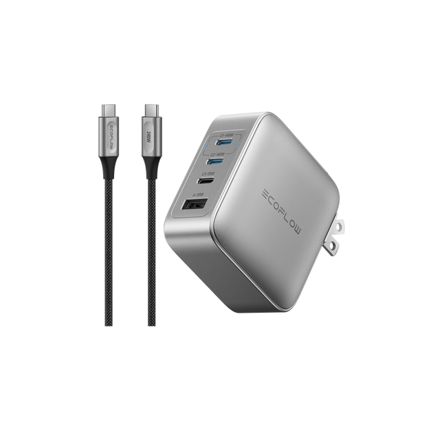 140W GaN急速充電器 + 240W USB Type-C to Cケーブル