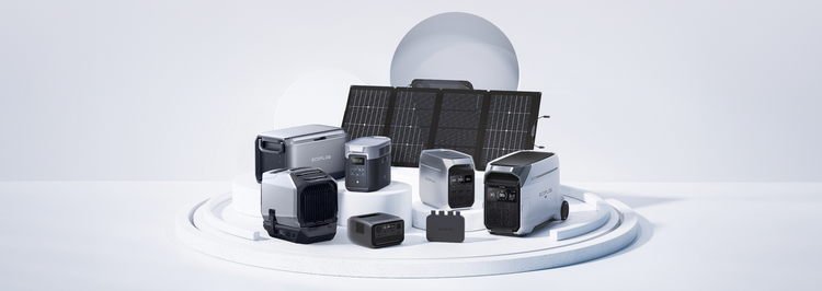 EcoFlowポータブル電源で<br class=