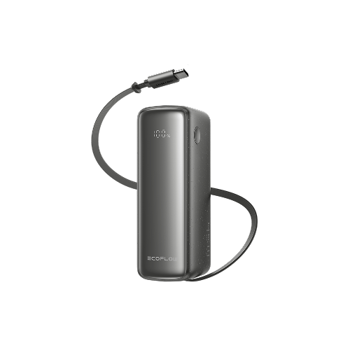 EcoFlow RAPID 3-in-1 Power Bank（10,000mAh, 45W, USB-Cケーブル & ACプラグ内蔵）
