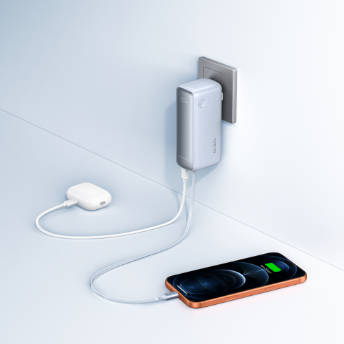 EcoFlow RAPID 3-in-1 Power Bank（10,000mAh, 45W, USB-Cケーブル & ACプラグ内蔵）