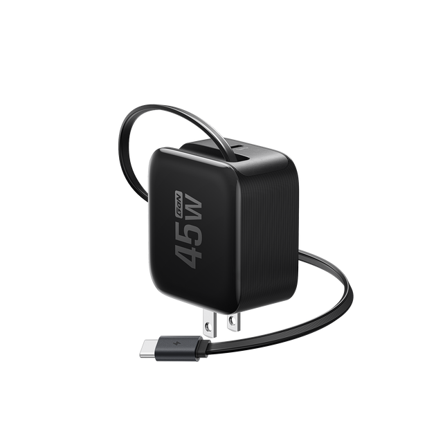 EcoFlow RAPID 45W GaN急速充電器（USB-Cケーブル内蔵）