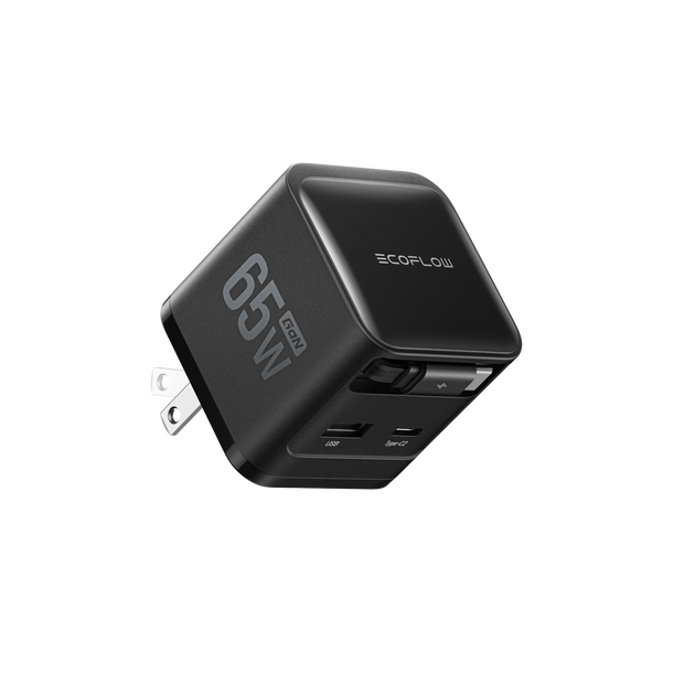 EcoFlow RAPID 65W GaN急速充電器（USB-Cケーブル内蔵）