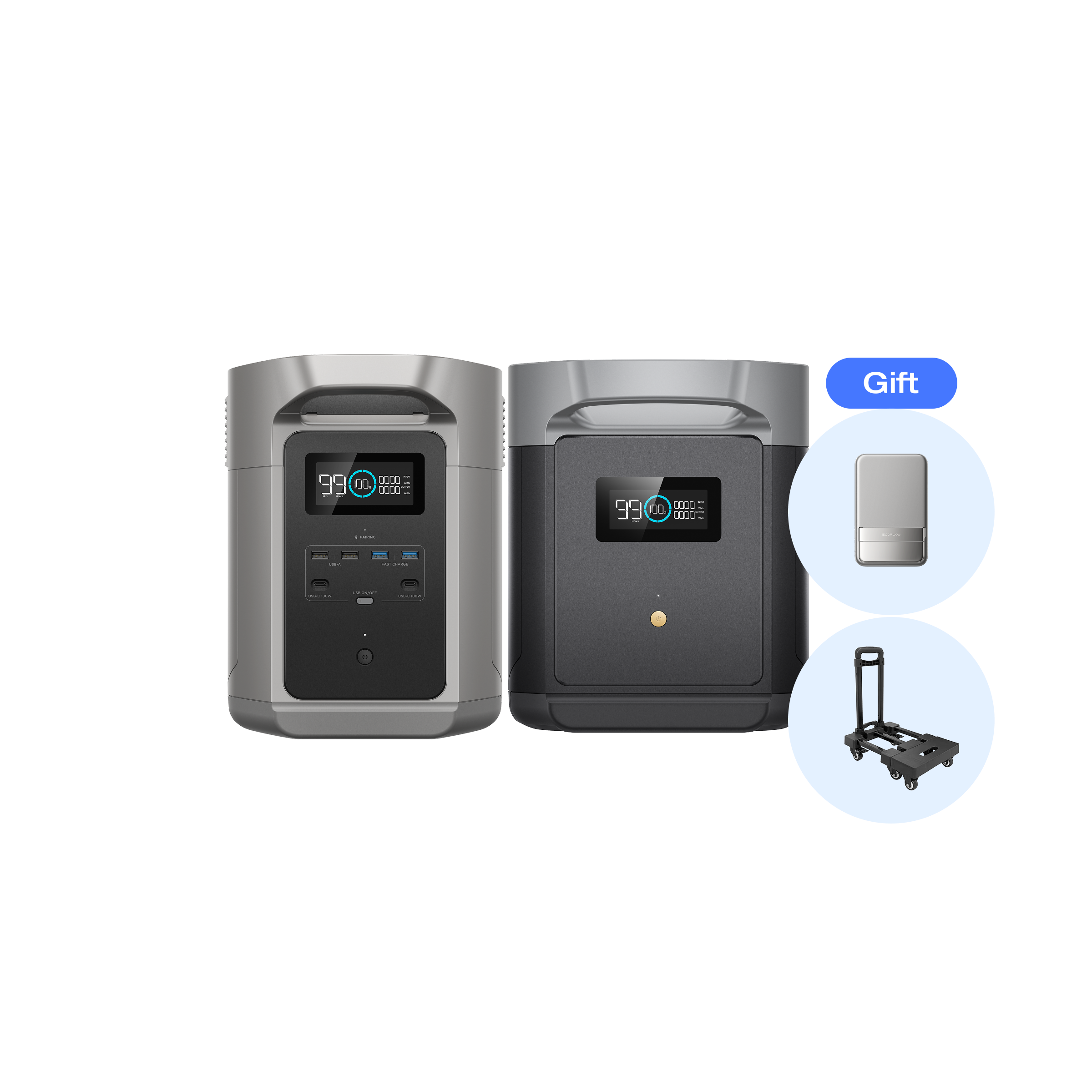 EcoFlow DELTA2 MAXエクストラバッテリー EcoFlow ポータブル電源 DELTA2 MAX専用エクストラバッテリー