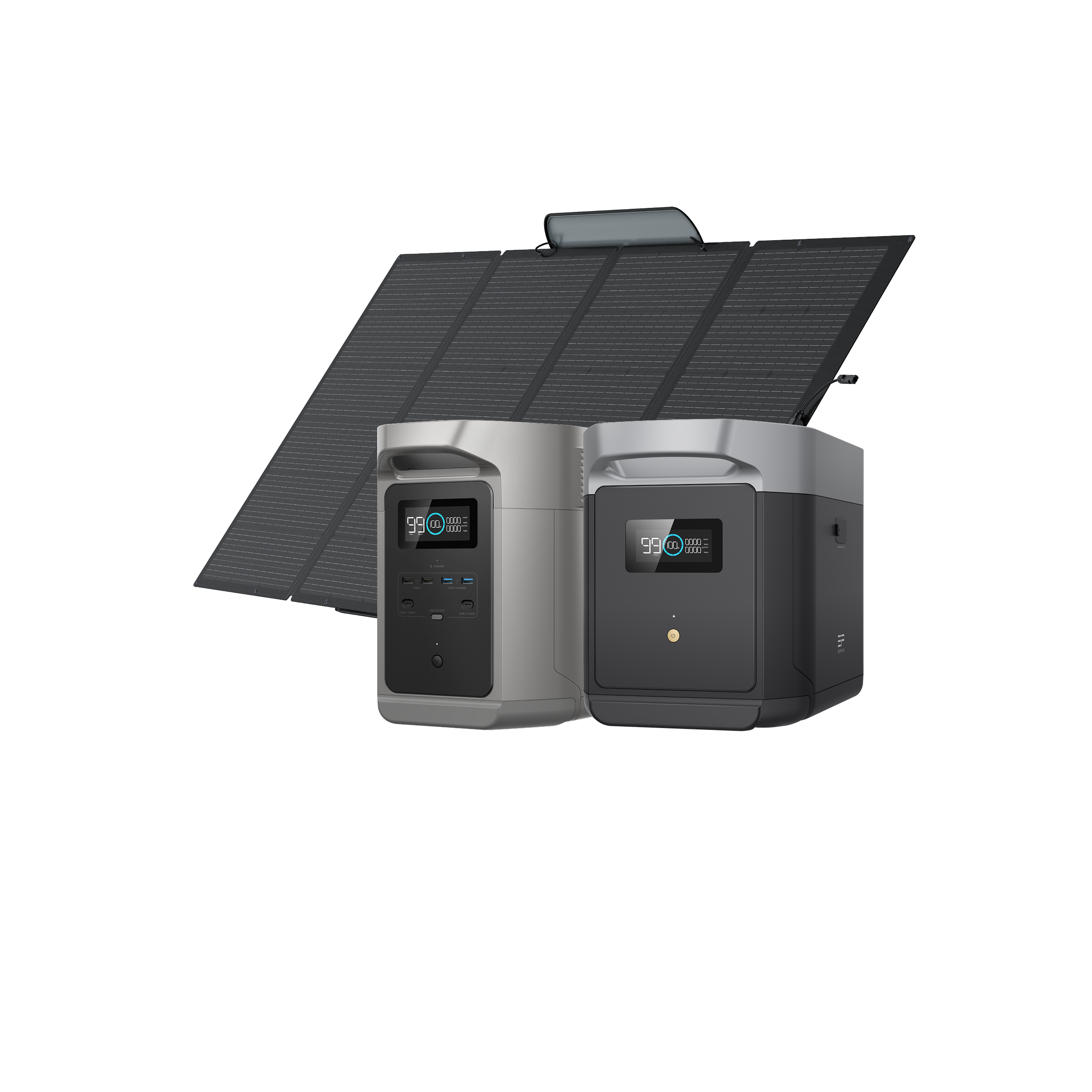 DELTA 2 Max S + DELTA 2 Max専用エクストラバッテリー + 400Wソーラーパネル