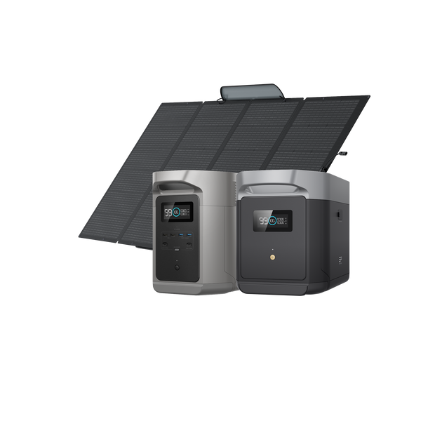 DELTA 2 Max S + DELTA 2 Max専用エクストラバッテリー + 400Wソーラーパネル