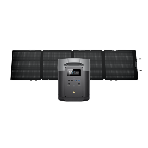 DELTA 2 Max + 220W片面ソーラーパネルGen2