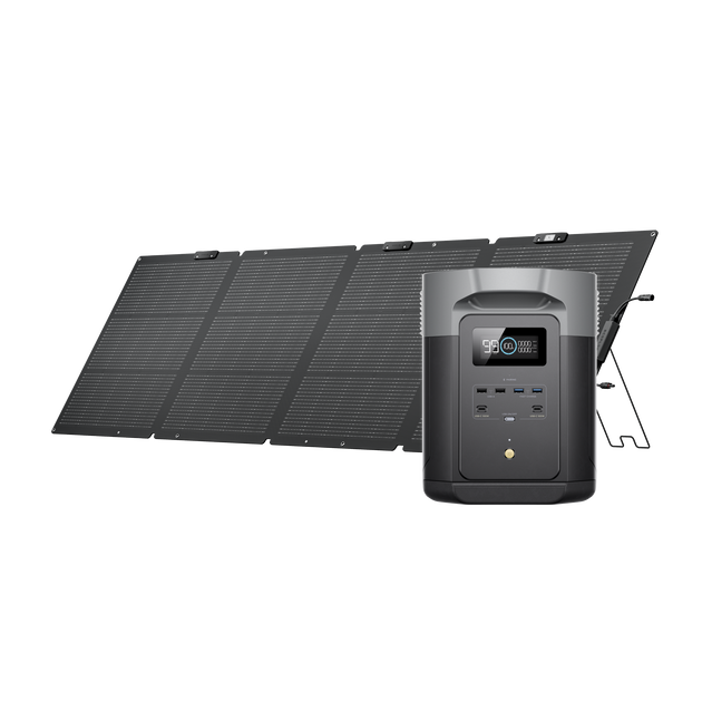 DELTA 2 Max + 220W片面ソーラーパネルGen2