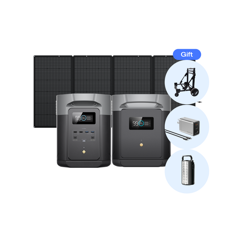 ギャラリービューアに画像をロードする, DELTA 2 Max + DELTA 2 Max専用エクストラバッテリー + 400Wソーラーパネル
