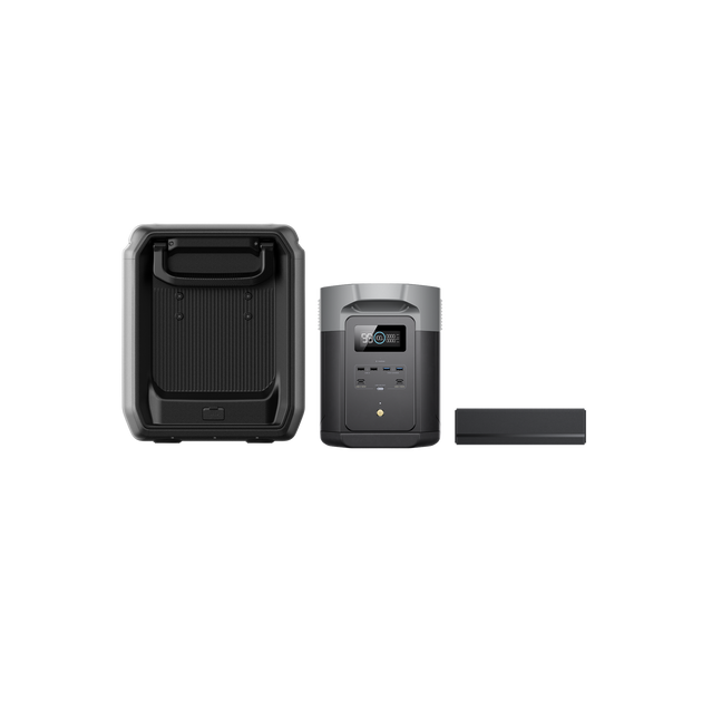 DELTA 2 Max + GLACIER Classic 45L ポータブル冷蔵庫＋専用バッテリーパック