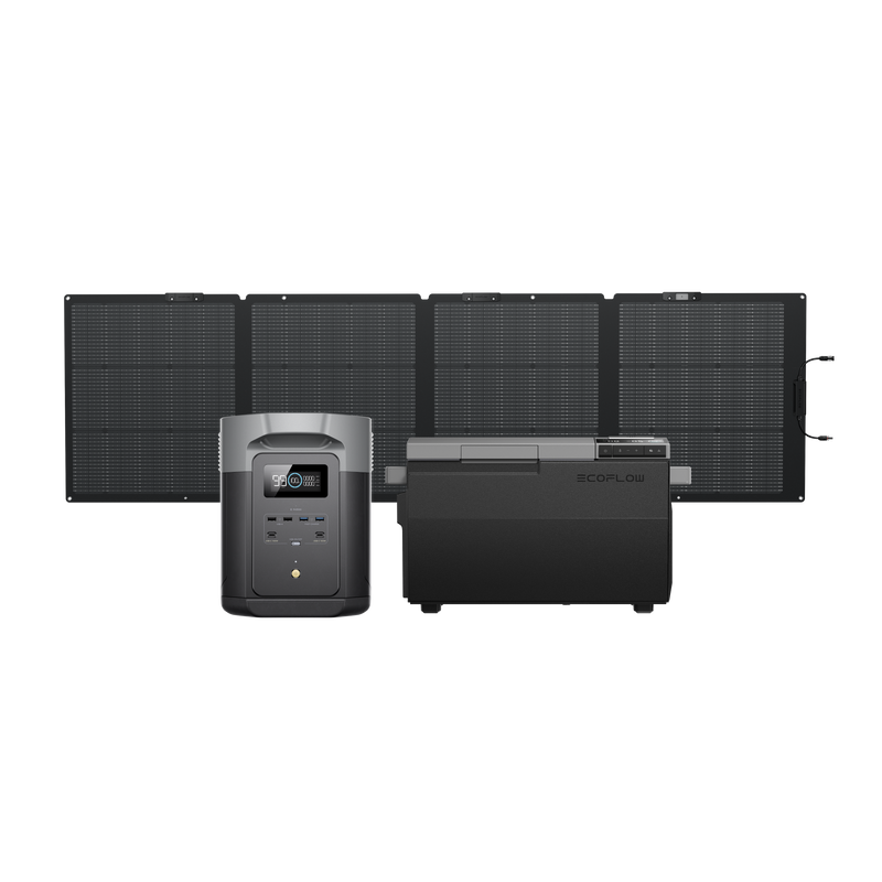 ギャラリービューアに画像をロードする, DELTA 2 Max + GLACIER ポータブル冷蔵庫 + 220W片面ソーラーパネルGen2
