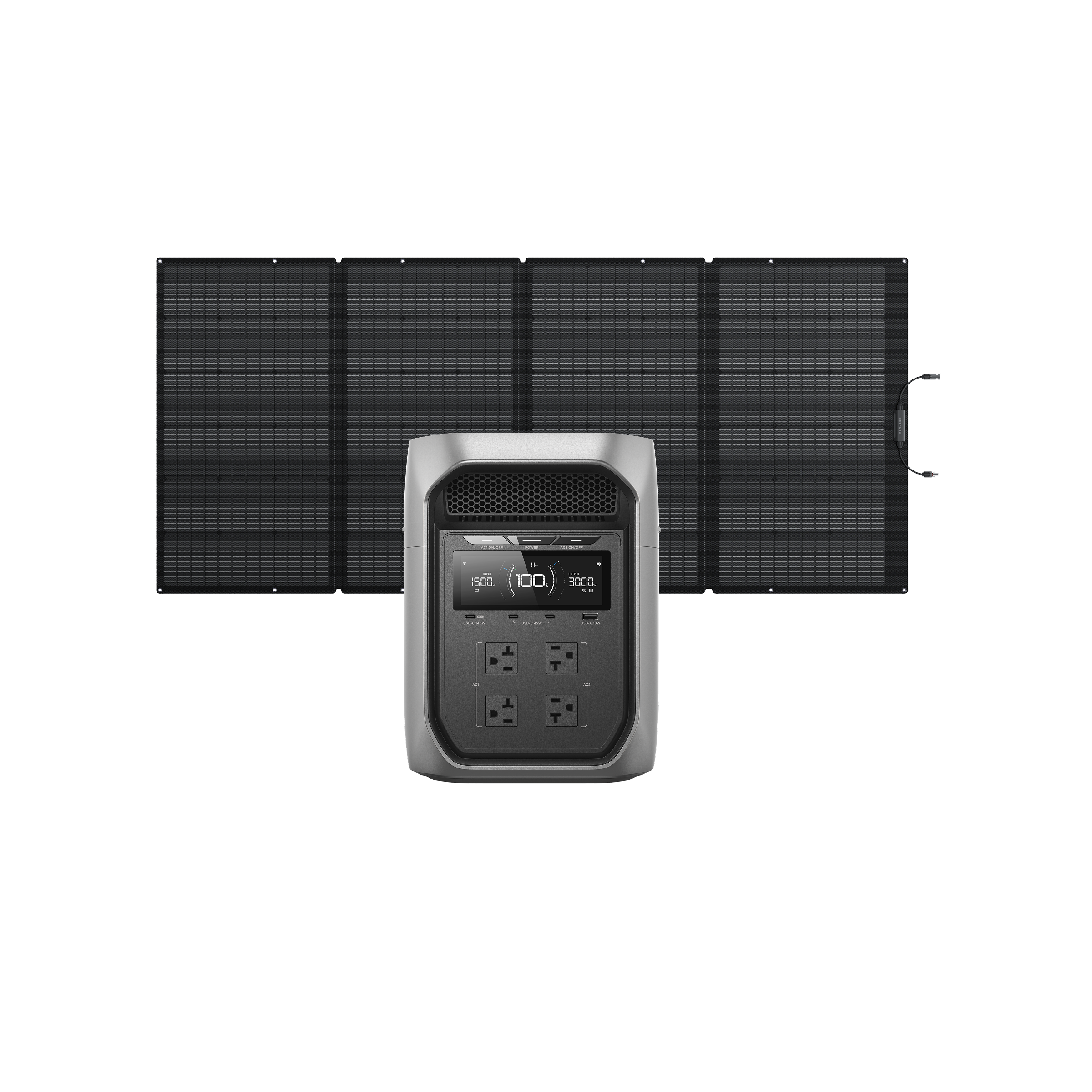 DELTA 3 Max Plus（2048Wh） + 400Wソーラーパネル