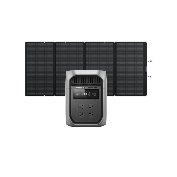 DELTA 3 Max Plus（2048Wh） + 400Wソーラーパネル