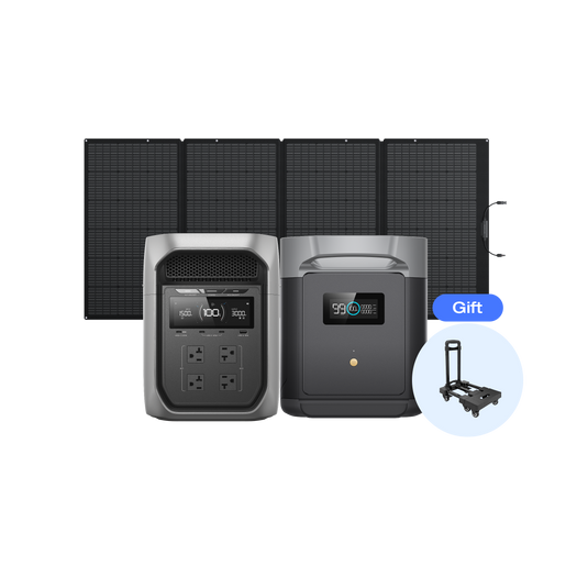 DELTA 3 Max Plus + 専用エクストラーバッテリー+ 400Wソーラーパネル