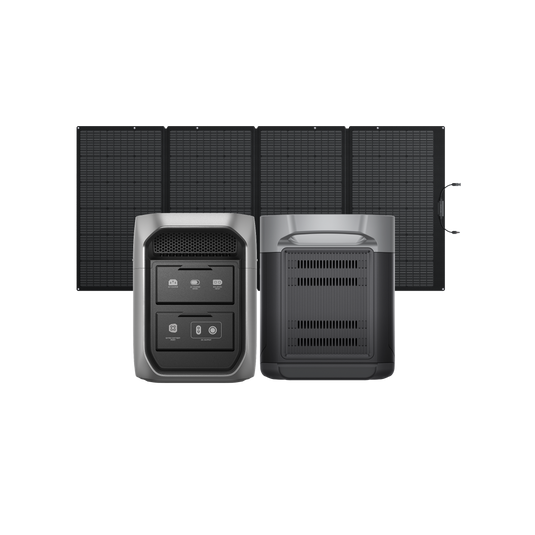 DELTA 3 Max Plus + 専用エクストラーバッテリー+ 400Wソーラーパネル