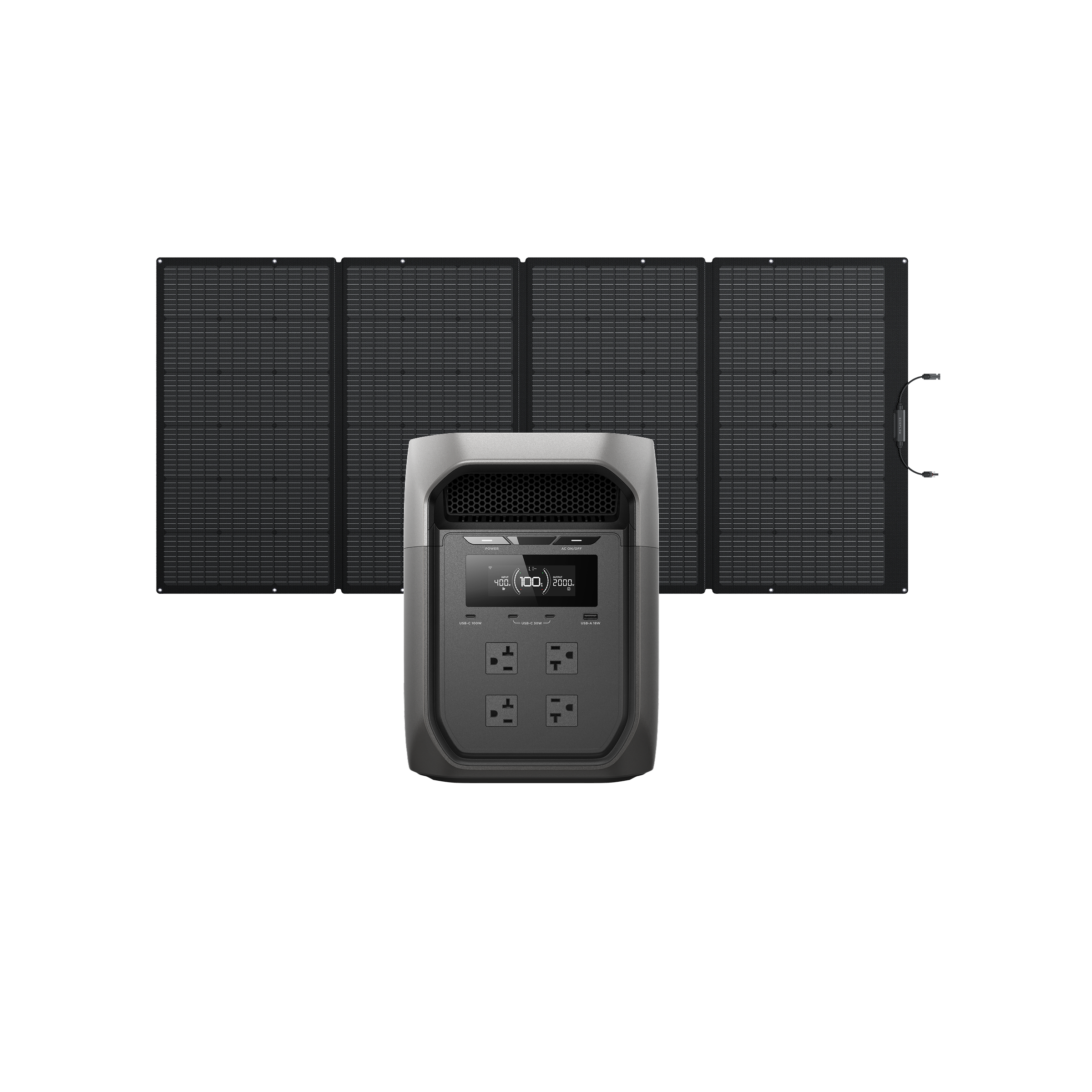 DELTA 3 Max（2048Wh）+ 400Wソーラーパネル