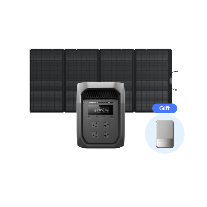 DELTA 3 Max（2048Wh）+ 400Wソーラーパネル