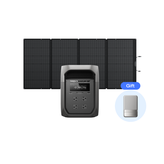 DELTA 3 Max（2048Wh）+ 400Wソーラーパネル