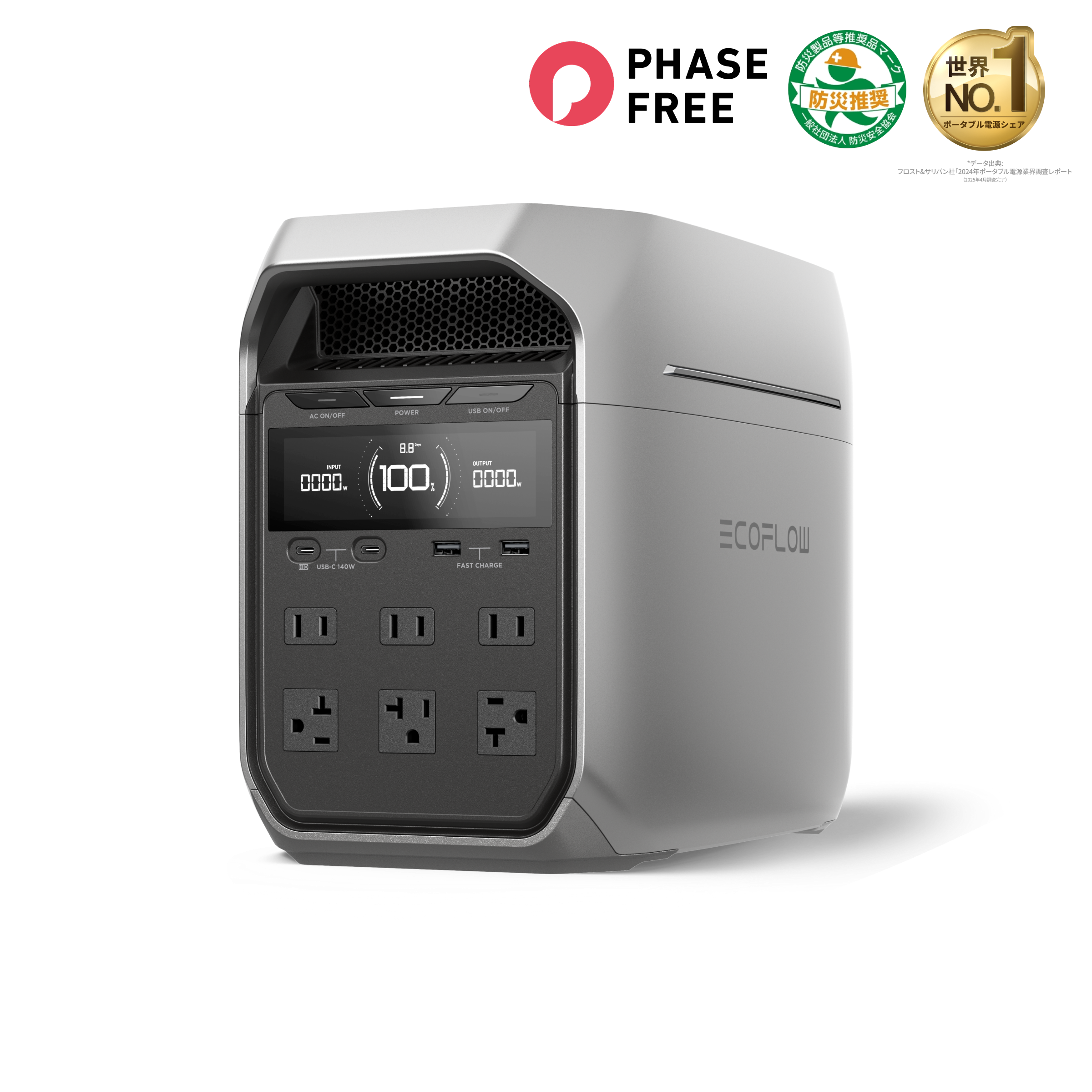 公式サイト】DELTA 3 Plus｜1024Wh大容量・1500W高出力 – EcoFlow Japan