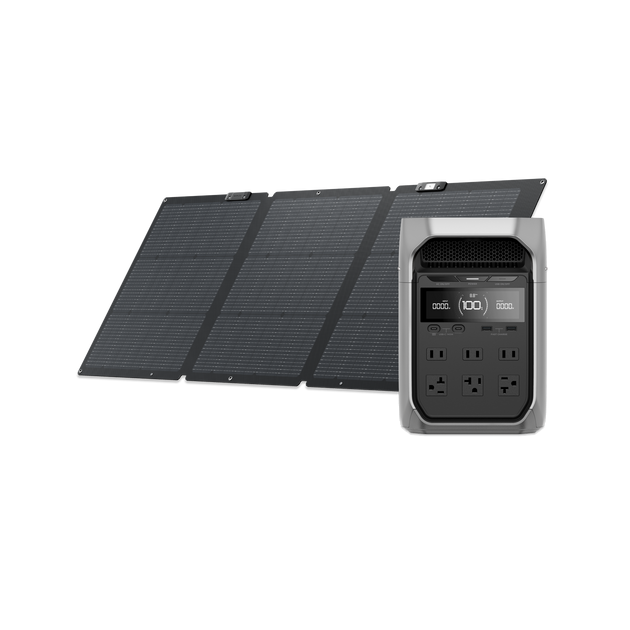 DELTA 3 Plus + 160W片面ソーラーパネルGen2セット