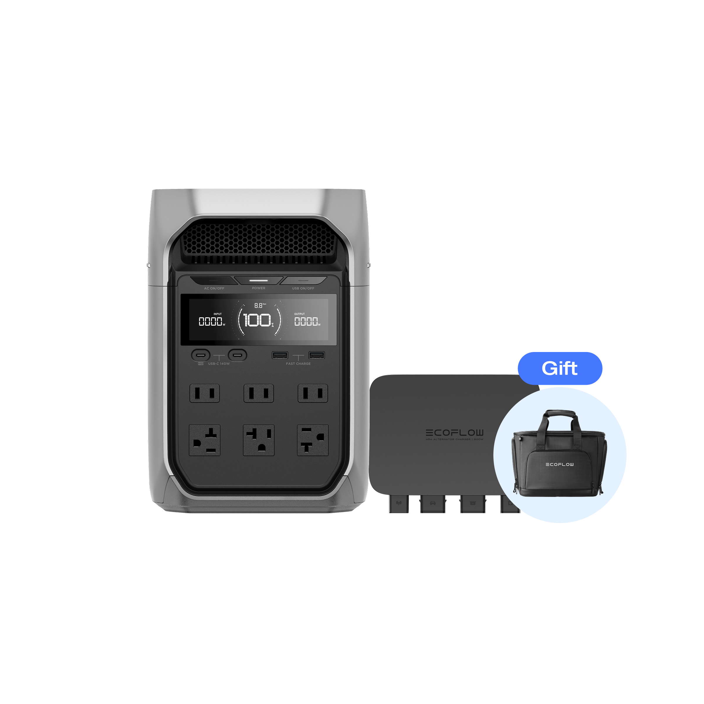 DELTA 3 Plus + 500W Alternator Charger