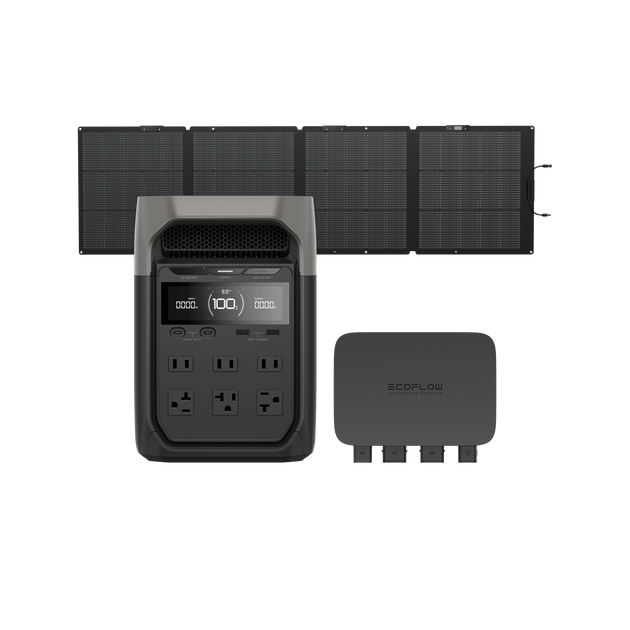 DELTA 3 + 220W片面ソーラーパネルGen2 + 800W Alternator Charger