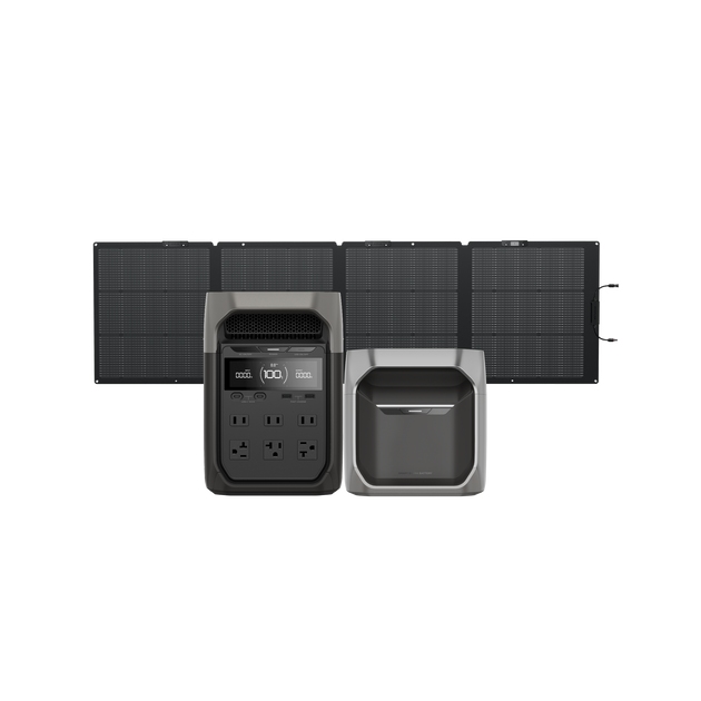 DELTA 3 + DELTA 3 専用エクストラバッテリー + 220W片面ソーラーパネルGen2