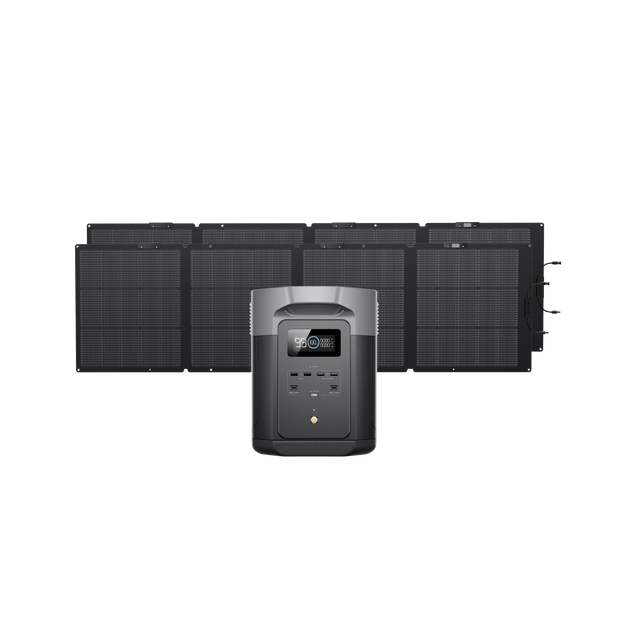 DELTA 2 Max + 220W片面ソーラーパネルGen2