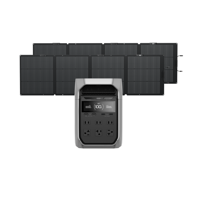 DELTA 3 Plus + 220W片面ソーラーパネルGen2 ×2枚