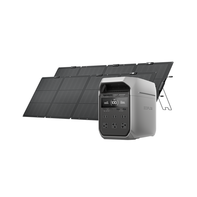 DELTA 3 Plus + 220W片面ソーラーパネルGen2 ×2枚