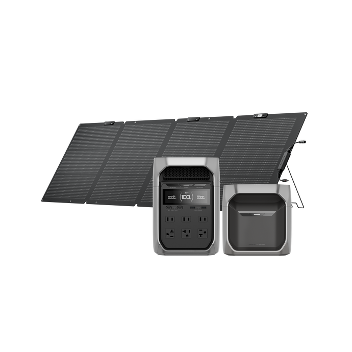 DELTA 3 Plus + DELTA 3 専用エクストラバッテリー + 220W片面ソーラーパネルGen2