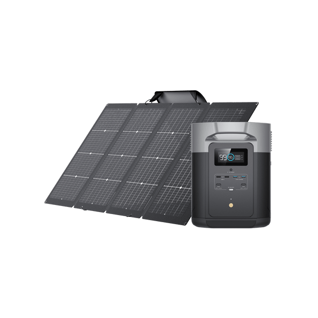 DELTA Max 2000+220W両面受光型ソーラーパネルセット