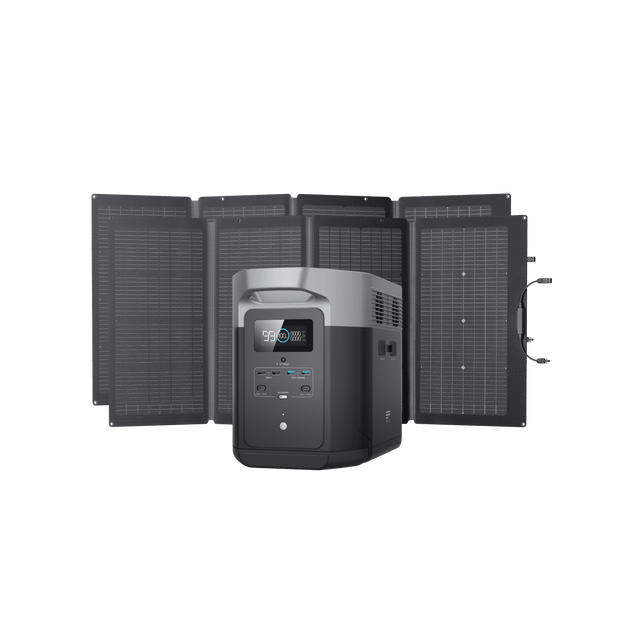 DELTA Max 2000+220W両面受光型ソーラーパネルセット