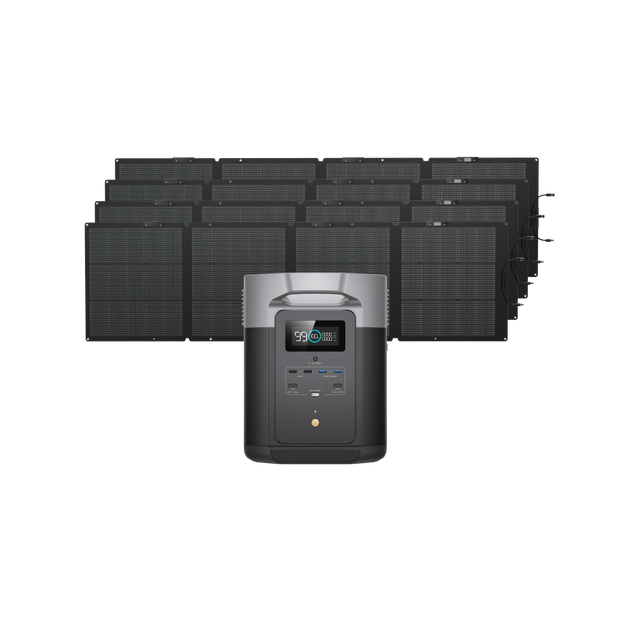 DELTA 2 Max + 220W片面ソーラーパネルGen2 ×4枚