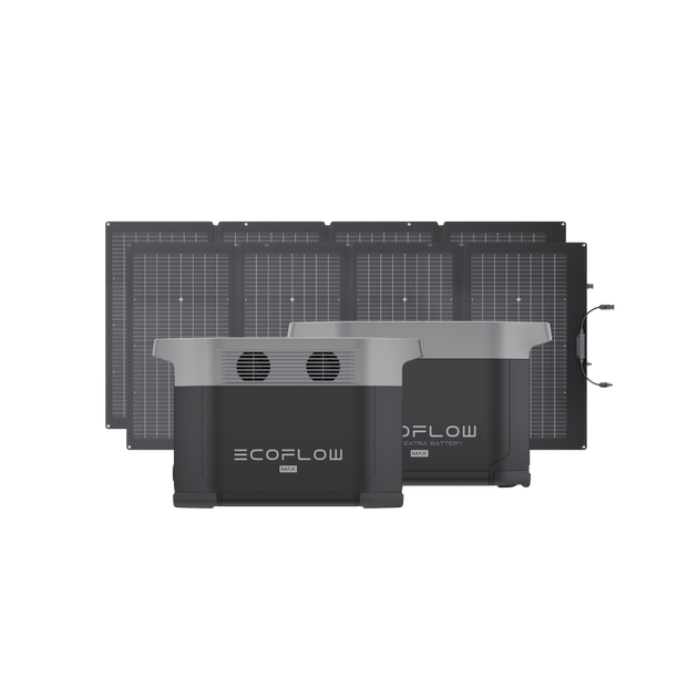 DELTA Max 2000+DELTA Max専用エクストラバッテリー+220W両面受光型ソーラーパネルセット